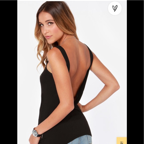 Rhythm. Black low back tank - Picture 1 of 6